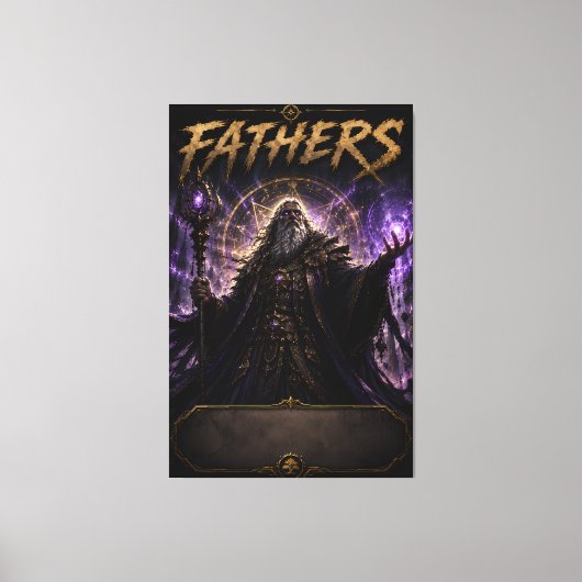 Arkaner Vater-Zauberer Canvas Leinwanddruck (Vorderseite)