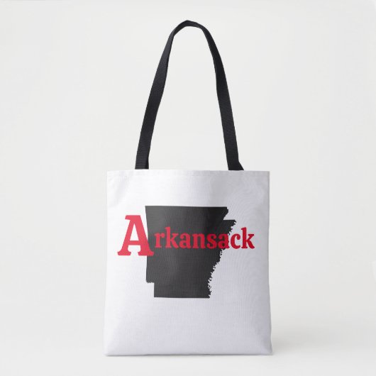 Arkansack Red Text Tasche (Vorderseite)