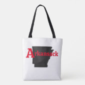 Arkansack Red Text Tasche (Rückseite)