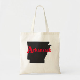 Arkansack Red Text Tragetasche