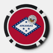Arkansan Flag & Seal, Flag of Arkansas Pokerchips (Rückseite)