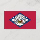Arkansan Flag & Siegel, Flagge von Arkansas Visitenkarte (Vorderseite)