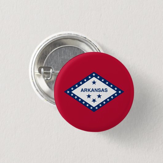 Arkansan-Flagge, Flagge von Arkansas Button (Vorne & Hinten)