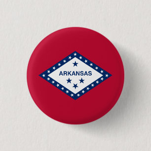 Arkansan-Flagge, Flagge von Arkansas Button