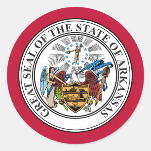 Arkansan-Siegel, Arkansas Runder Aufkleber