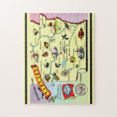 Arkansas 11x14 Karte Puzzle (Vertikal)