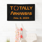 Arkansas 2024 Gesamtsolares Eclipse Banner (Insitu)