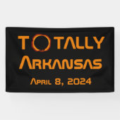 Arkansas 2024 Gesamtsolares Eclipse Banner (Horizontal)