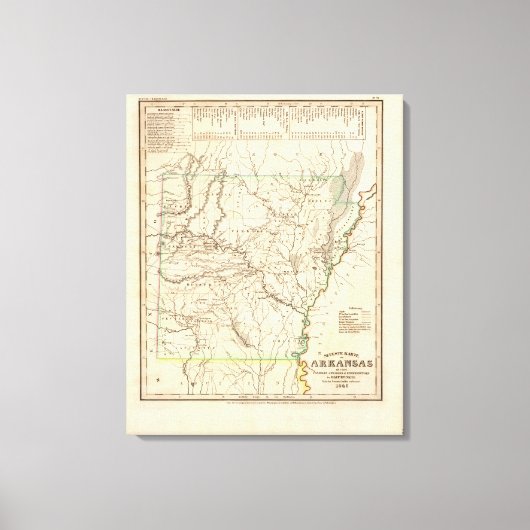 Arkansas 3 leinwanddruck (Vorderseite)