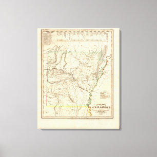 Arkansas 3 leinwanddruck