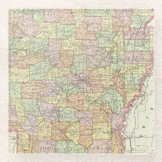 Arkansas 6 glasuntersetzer (Vorderseite)