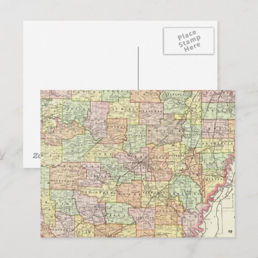 Arkansas 6 postkarte (Vorne/Hinten)