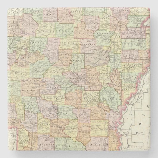 Arkansas 6 steinuntersetzer (Vorderseite)