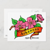 Arkansas Apple Blossom Postkarte (Vorne/Hinten)