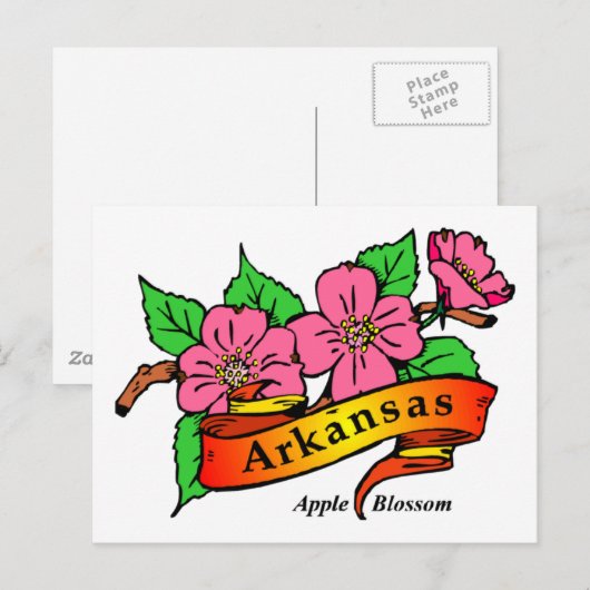 Arkansas Apple Blossom Postkarte (Vorne/Hinten)