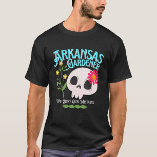 Arkansas Ar Staat Rebellious Gardener Niedlich Sku T-Shirt