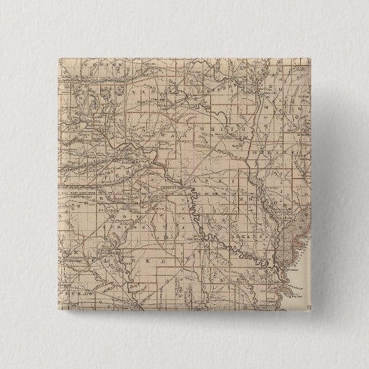 Arkansas Atlas Karte Button (Vorderseite)