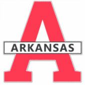 Arkansas Aufkleber (Vorderseite)