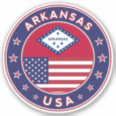 Arkansas Aufkleber (Vorderseite)