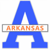 Arkansas Aufkleber (Vorderseite)