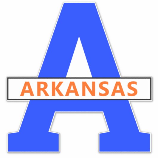 Arkansas Aufkleber (Vorderseite)