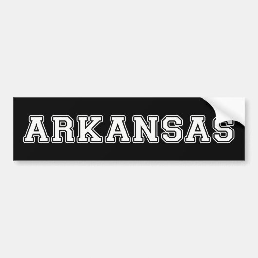Arkansas Autoaufkleber (Vorne)