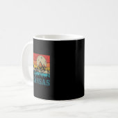 Arkansas Bigfoot Vintage Mountains Hiking Camping  Kaffeetasse (Vorderseite Links)