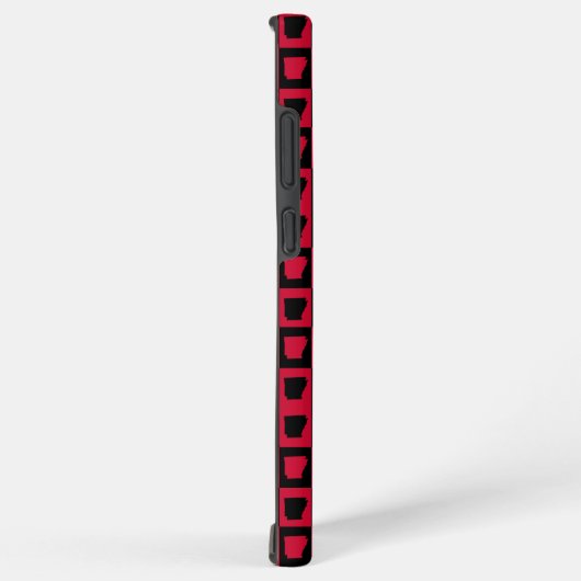 Arkansas Black and Red Check Pattern Samsung Galaxy Hülle (Rechte Seite)