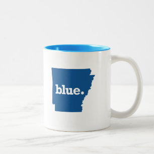 ARKANSAS BLAUE STAAT ZWEIFARBIGE TASSE