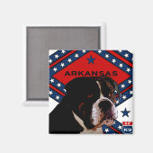 Arkansas Boxer Magnet (Vorderseite/Rückseite)