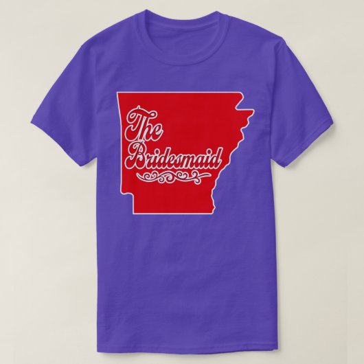 Arkansas Bridesmaid Junggeselinnen-Abschied Shirt  (Design vorne)