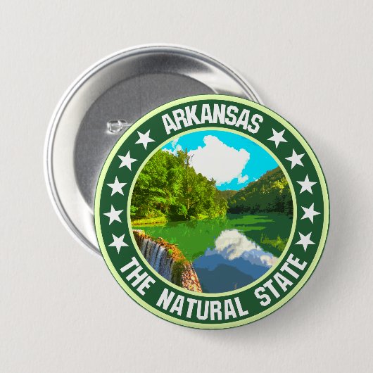 Arkansas Button (Vorne & Hinten)