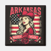 Arkansas Cowgirl Magnet (Vorne)