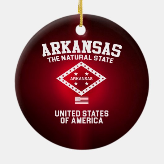 Arkansas der natürliche Staat Keramik Ornament (Hinten)