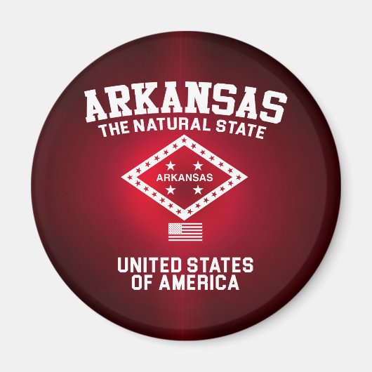 Arkansas Der natürliche Staat Magnet (Vorne)