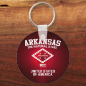 Arkansas Der natürliche Staat Schlüsselanhänger (Vorderseite)
