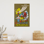 Arkansas Druck Reise Plakat Kunst (Küche)