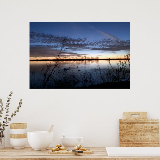 Arkansas Duck Hunter's Sonnenaufgang Poster (Küche)