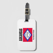 Arkansas Fahne, Der natürliche Staat Gepäckanhänger (Vorderseite Vertikal)