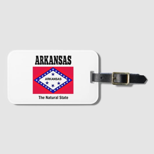Arkansas Fahne, Der natürliche Staat Gepäckanhänger (Vorderseite (Horizontal))