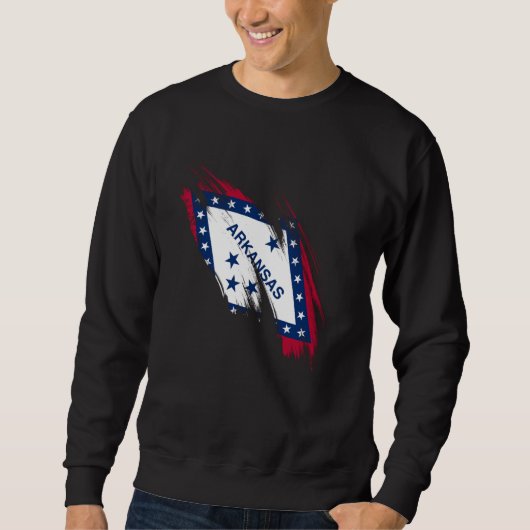 Arkansas Flag Arkansan Funny Arkansas Pride Sweatshirt (Vorderseite)