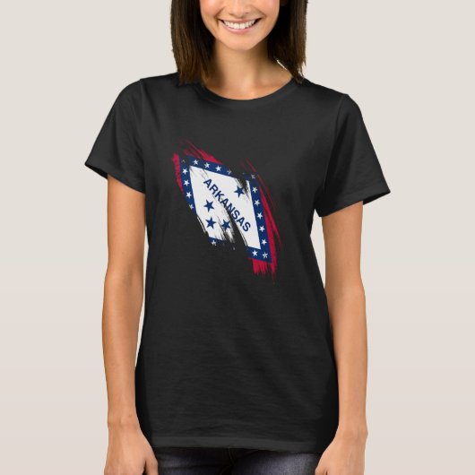Arkansas Flag Arkansan Funny Arkansas Pride T-Shirt (Vorderseite)