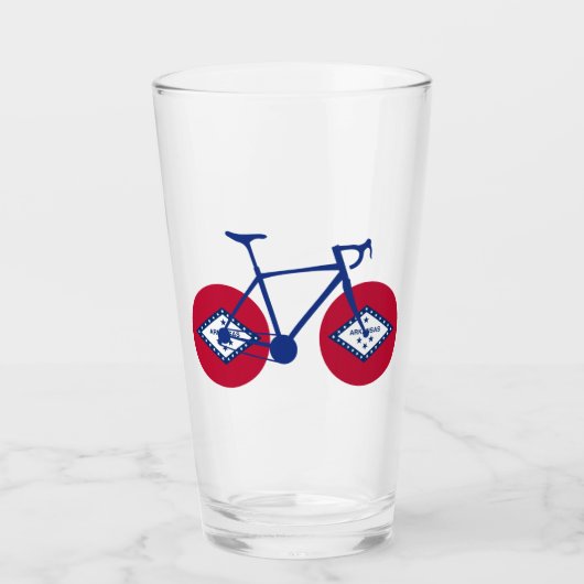 Arkansas Flag Cycling Glas (Vorderseite)