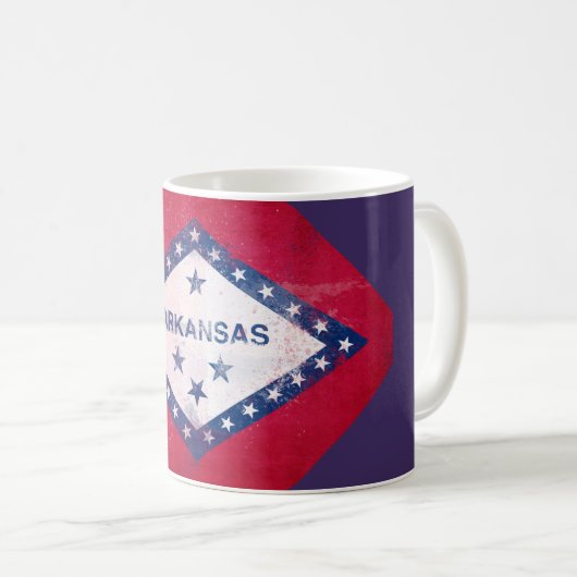 Arkansas Flag Diamond Kaffeetasse (VorderseiteRechts)