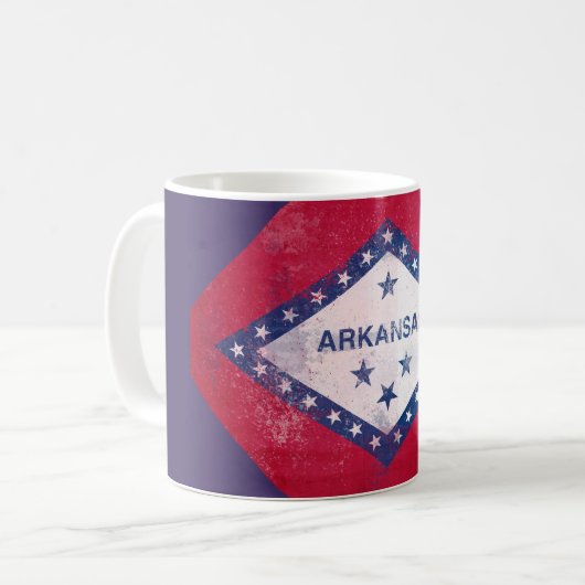 Arkansas Flag Diamond Kaffeetasse (Vorderseite Links)