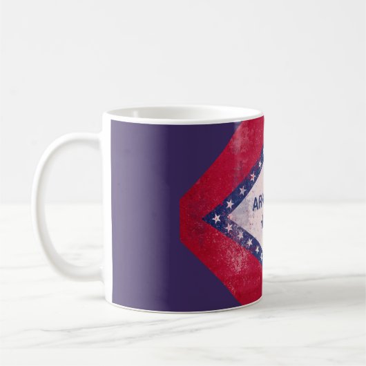 Arkansas Flag Diamond Kaffeetasse (Links)
