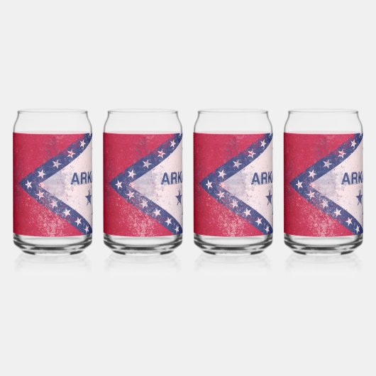 Arkansas-Flag Dosenglas (Vorderseite)