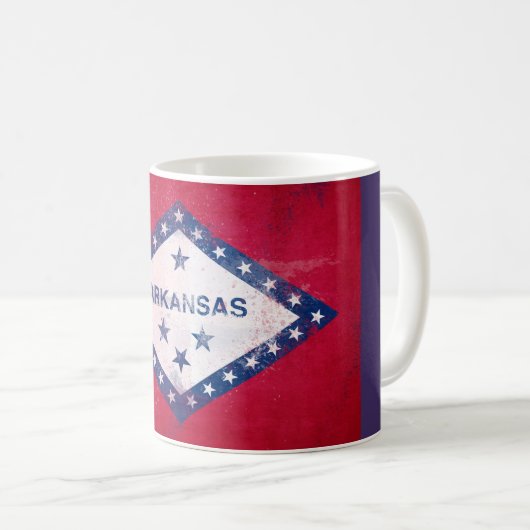 Arkansas-Flag Kaffeetasse (VorderseiteRechts)
