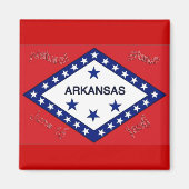 Arkansas Flag Magnet (Vorne)