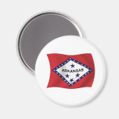 Arkansas Flag Magnet (Vorderseite/Rückseite)